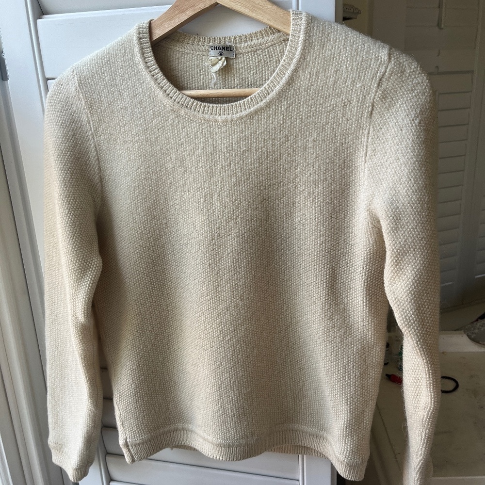 Vintage Chanel textured sweater